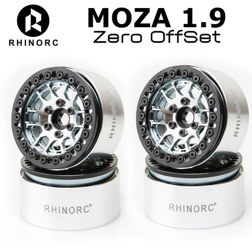 Llanta OffSet RhinoRC 1.9" MOZA ZERO 4 piezas para coche sobre orugas RC 1/10 SCX10 RR10 - Imagen 1 de 17