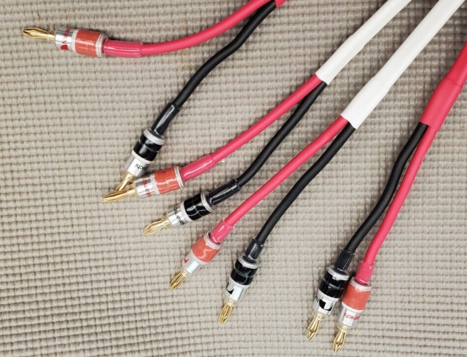HiFi Speaker Wire Cable (Custom) Banana to Banana 14G 20Ft TOP QLT
