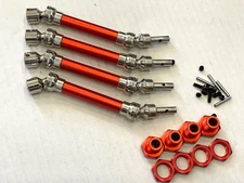 4pcs Front & Rear CVD Drive Shaft For Arrma Typhon 550 MEGA 3S BLX Red