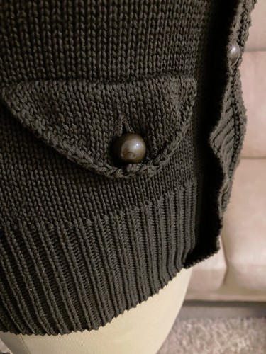 APART Stylish Women's Knit Jacket Short 36/38 Navy Green Corsage Double Row NEWw - Picture 7 of 15