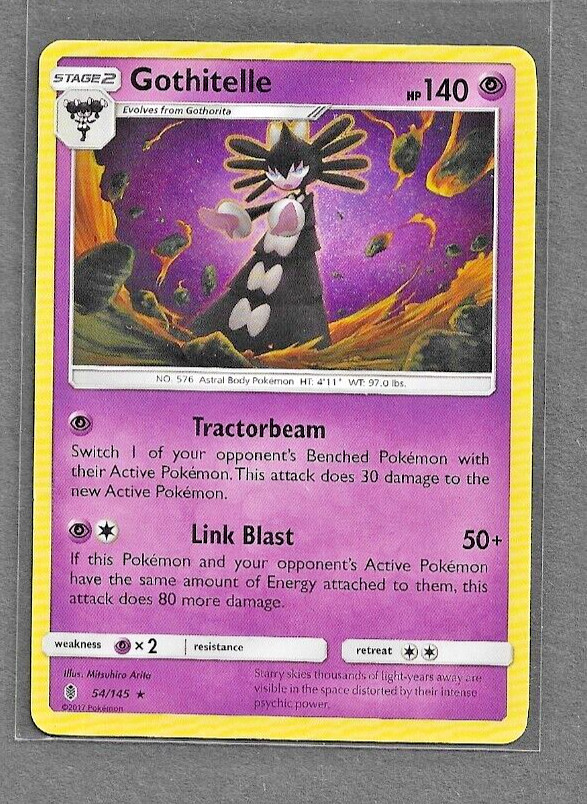 Gothitelle 54/145 VLP / NM - RARE Non Holo SM Guardians Rising Pokemon Card