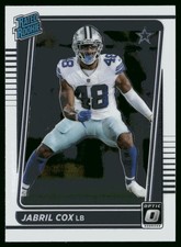 2021 Donruss Optic Jabril Cox Rookie Dallas Cowboys #286