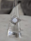 Bomb Party October 2025 Ring Size 7 "From The First Spark"  Opal on Rhodium — photo 1