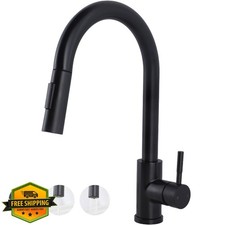 Hotis Black Pull Down Kitchen Faucet HT-KBD101B