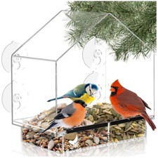 Large Capacity Bird Feeder with Drainage Holes