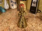 VTG 1984 Gallery Originals LD Pierced METAL ANGEL Figurine Horn Red Halo Topper — photo 1