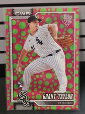 2026 Topps Series 1 - Grant Taylor #49 Green & Pink Polka Dots (RC)