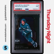 2024 UPPER DECK SKYBOX METAL UNIVERSE #136 MACKLIN CELEBRINI RC ROOKIE PSA 9