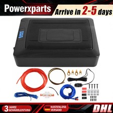 12" 1000W Untersitz Aktiv Subwoofer + Kabelset Auto Verstärker Lautsprecher DE