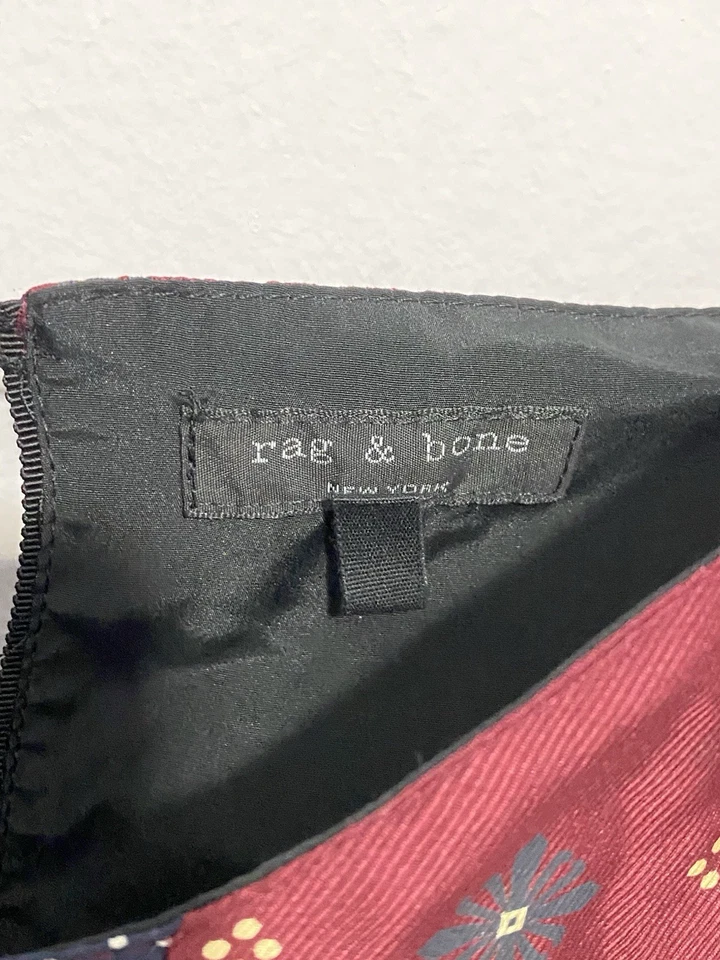 Vestido para mujer RAG & BONE azul seda sin mangas talla 8 hecho en EE. UU. Foto 2 de 4