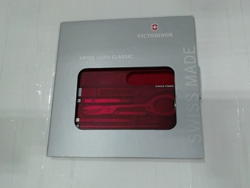 UsedVeryGood - Victorinox Swiss Card Classic, Red/Transparent - Picture 4 of 6