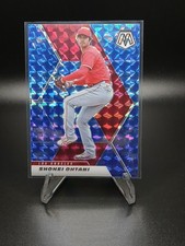 2021 Panini Mosaic - Shohei Ohtani #179 Blue Camo Mosaic Prizm