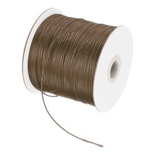 Brown 0.5mm Waxed Cord 175 Yard Wax Bead Thread String for Jewelry Making