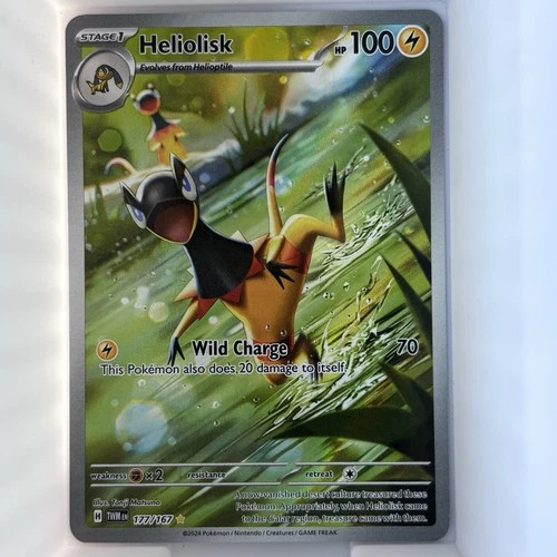Heliolisk 177/167 Twilight Masquerade Illustration Rare Holo Pokemon TCG NM