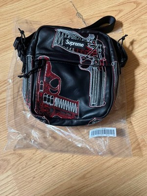 Supreme Guns Leather Shoulder Bag SS26