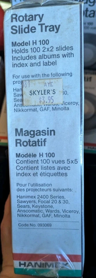 4 Magasin Rotating Rotary Slide trays 100 2x2 slides Vintage Harimax NOS - Image 3 of 4