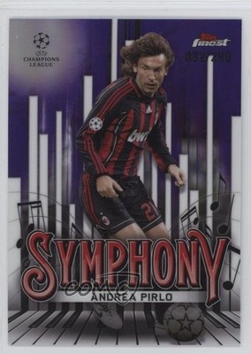 2024 Finest UEFA Club Competitions Symphony Purple Refractor Andrea Pirlo 11lj