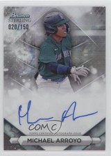 2023 Bowman Sterling Prospect Refractor 20/150 Michael Arroyo #PA-MAO Auto 1b75