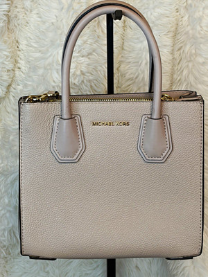 Michael Kors Mercer Medium Saffiano Pebbled Leather Crossbody Tote