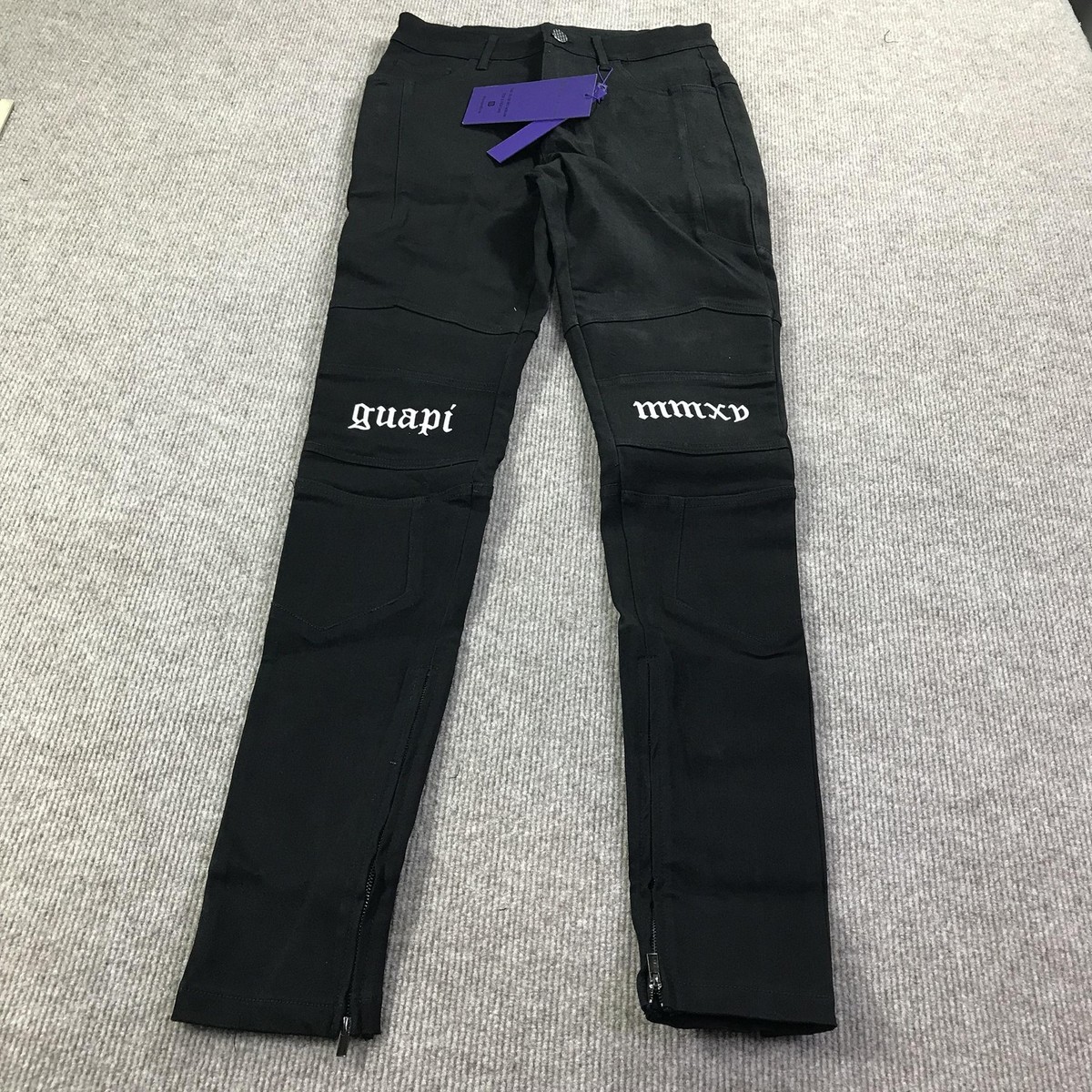 パンツ GUAPI guapi 28 Guapi Pants Mens 28 Black Limited Edition MMXV Embroidered