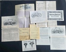1899 Mead Cycle Co Bicycle Catalog Letter Ephemera Lot Sentinel Montrose Chicago