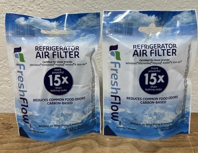 2 Pack Replacement Fresh Flow Refrigerator Air Filters fits Whirlpool W10311524