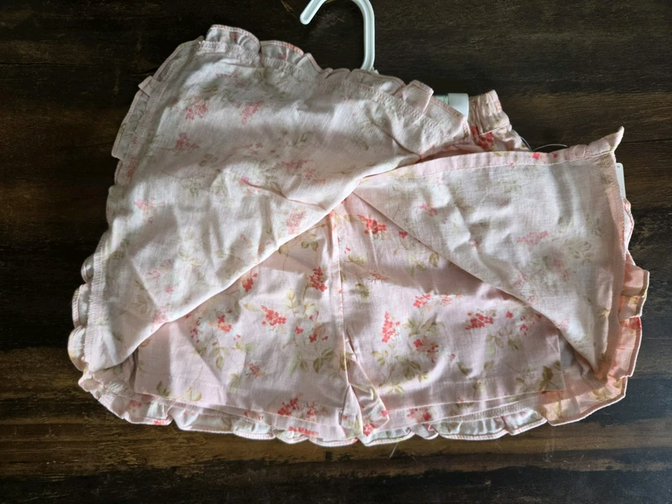 Nuevo con etiquetas Liz Claiborne Kids 3T Niño Pequeño Skort/Shorts/Falda, Rosa Floral Lino - ¡NUEVO! Foto 3 de 4