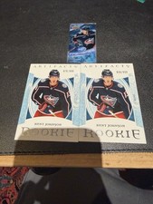 22-23 upper deck artifacts kent johnson /999 x2 and mini ice premier 