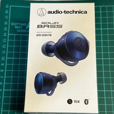 Audio-Technica ATH-CKS5TW Wireless Bluetooth Earbuds Blue w/Box