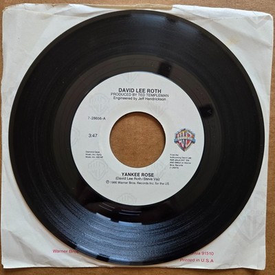 DAVID LEE ROTH Yankee Rose/Shyboy 45 7'' POP ROCK Record Vinyl Records