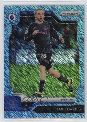 2019-20 Panini Prizm Premier League FOTL Blue Shimmer 7/8 Tom Davies #45 15hl