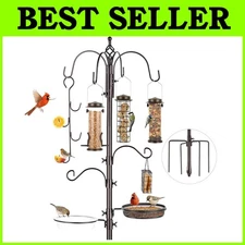 Multi Feeder Hanging Station with Metal Suet Feeder