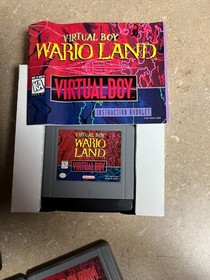 Nintendo Virtual Boy Console Complete with Games - Controller - Wario Land CIB