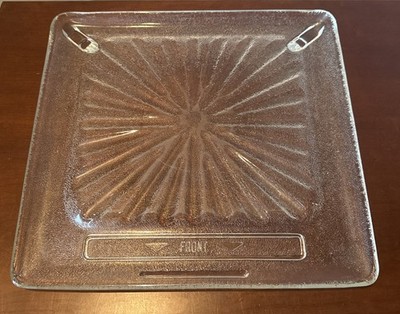 Square Microwave Glass Amana 14 1/2 X 13 1/2 X 3/4  Starburst RR-7DA Tray