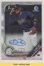 2019 Bowman Chrome Prospect Auto Derian Cruz #CPA-DC Auto READ 4z8