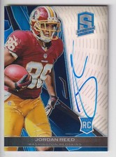 JORDAN REED 2013 PANINI SPECTRA FOOTBALL AUTOGRAPH AUTO ROOKIE CARD #D 09/49. rookie card picture