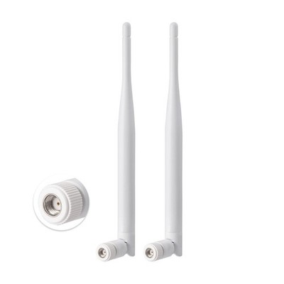 Eightwood 2.4GHz 5GHz 6dBi WiFi Antenna for Security Camera White
