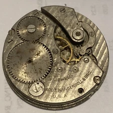 Ingersoll Watch Co. Movement  For Parts/Repair 7 Jewel 43mm Reliance Ser. 895173