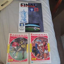 3 Arsenal Programmes  Includind FA Cup Final 1998
