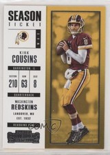 2017 Panini Contenders Season Ticket Kirk Cousins #86 0c6
