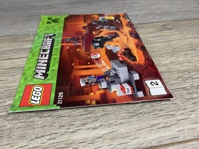 LEGO Minecraft 21126 The Wither Instruction Manual Booklet 2 Illustrated 2016