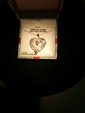 1 carat genuine diamonds heart necklace