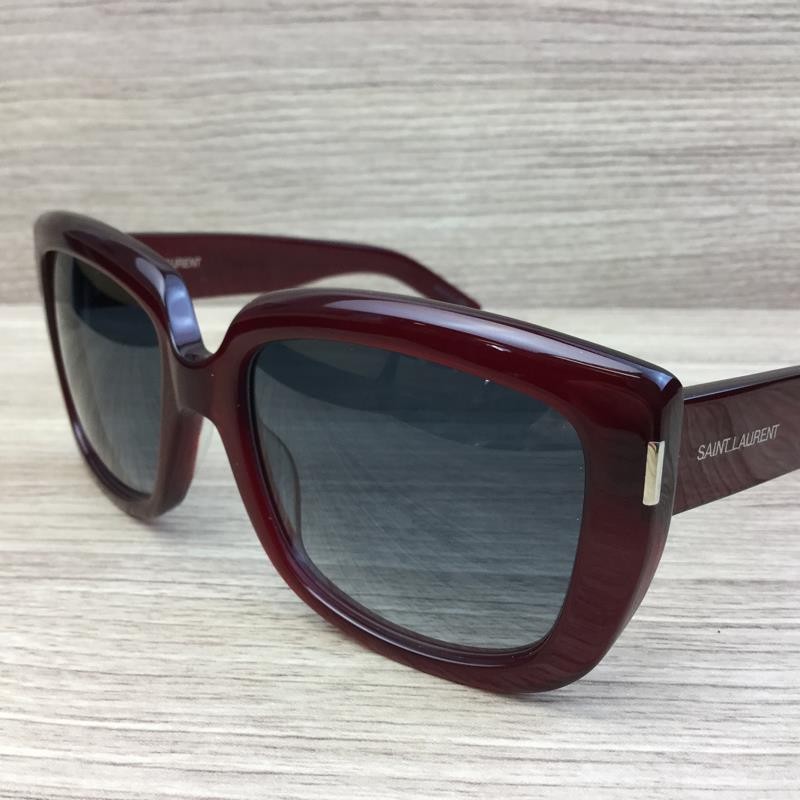Occhiali da sole Saint Laurent SL 15 rosso trasparente 0N7 JJ autentici 55 mm