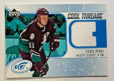 2005-06 Upper Deck Ice Corey Perry Cool Threads Rookie Jersey Card #CT-CP Ducks