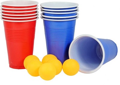 18 tlg. Bier Pong Beerpong Trinkspiel JGA Junggesellenabschied Party Fete Fest
