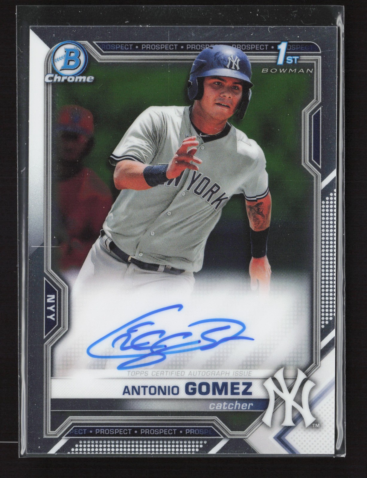 Antonio Gomez 2021 Bowman #CPA-AGO Chrome Prospect Autographs AU TY1