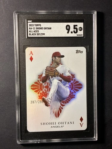 2023 Topps All Aces Shohei Ohtani #AA11 Black/299! SGC 9.5! MVP Angels/Dodgers🔥