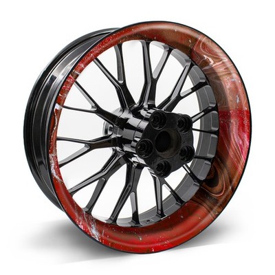 Motorrad Felgenbettaufkleber, 4er Set für 17 Zoll Felgen MR021-06-04