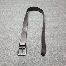 Lucky Brand Belt Mens 32 Dark Brown Antique Silver Buckle Casual BKM0196