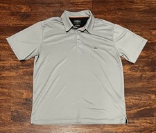 QUIKSILVER WATERPOLO Men's Polo Shirt - Gray - Size XL -Preowned